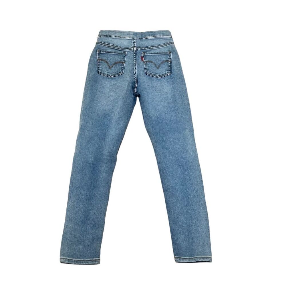 Levi's Girl's Size 10G Blue Distressed Pull-On Jegging Jeans - Picture 5 of 9